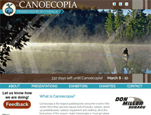 Tablet Screenshot of canoecopia.com
